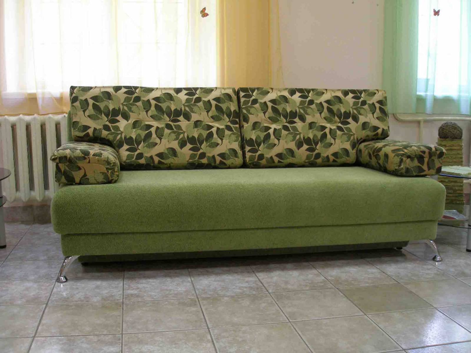 Ткань Антикоготь для дивана зеленая